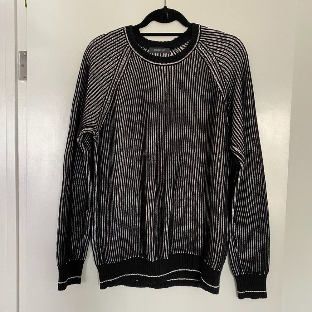 MICHAEL STARS | Black & White Sweater